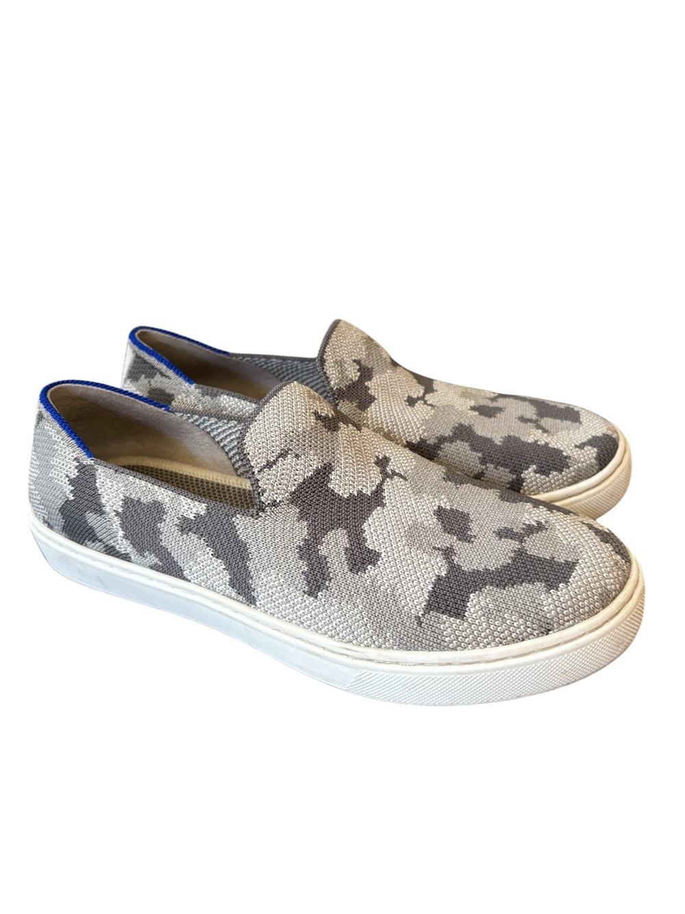 Rothys Kids Gray Camo Sneakers Size 4